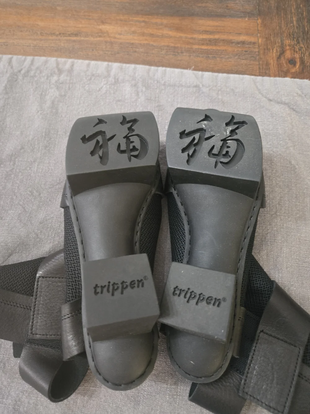 Trippen Black Women's Open-Toe Ankle Boots size 9 NWT